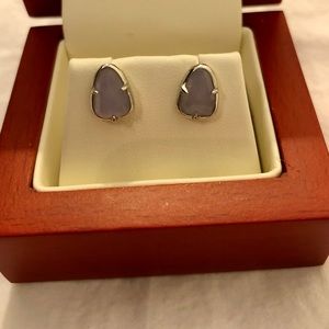 Kendra Scott Light Purple Stud Earrings